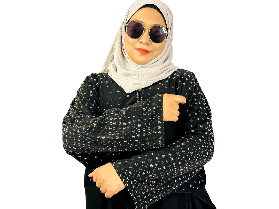 SAHARA BATWING ABAYA WITH CRYSTAL DETAILING